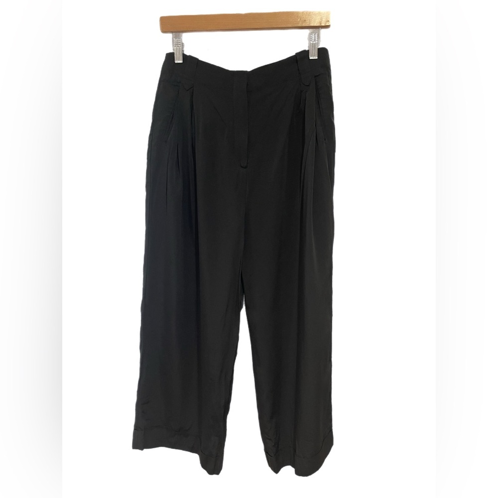 True Royal Black Wide-Leg Trousers - size 44